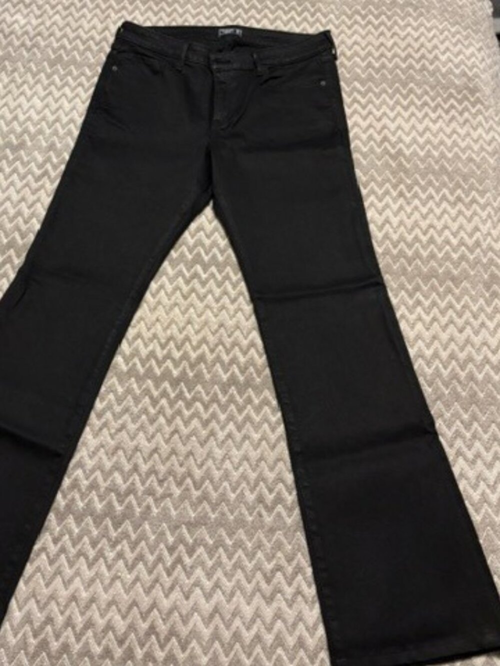 Abercrombie & Fitch Women's mid-rise boot black jeans